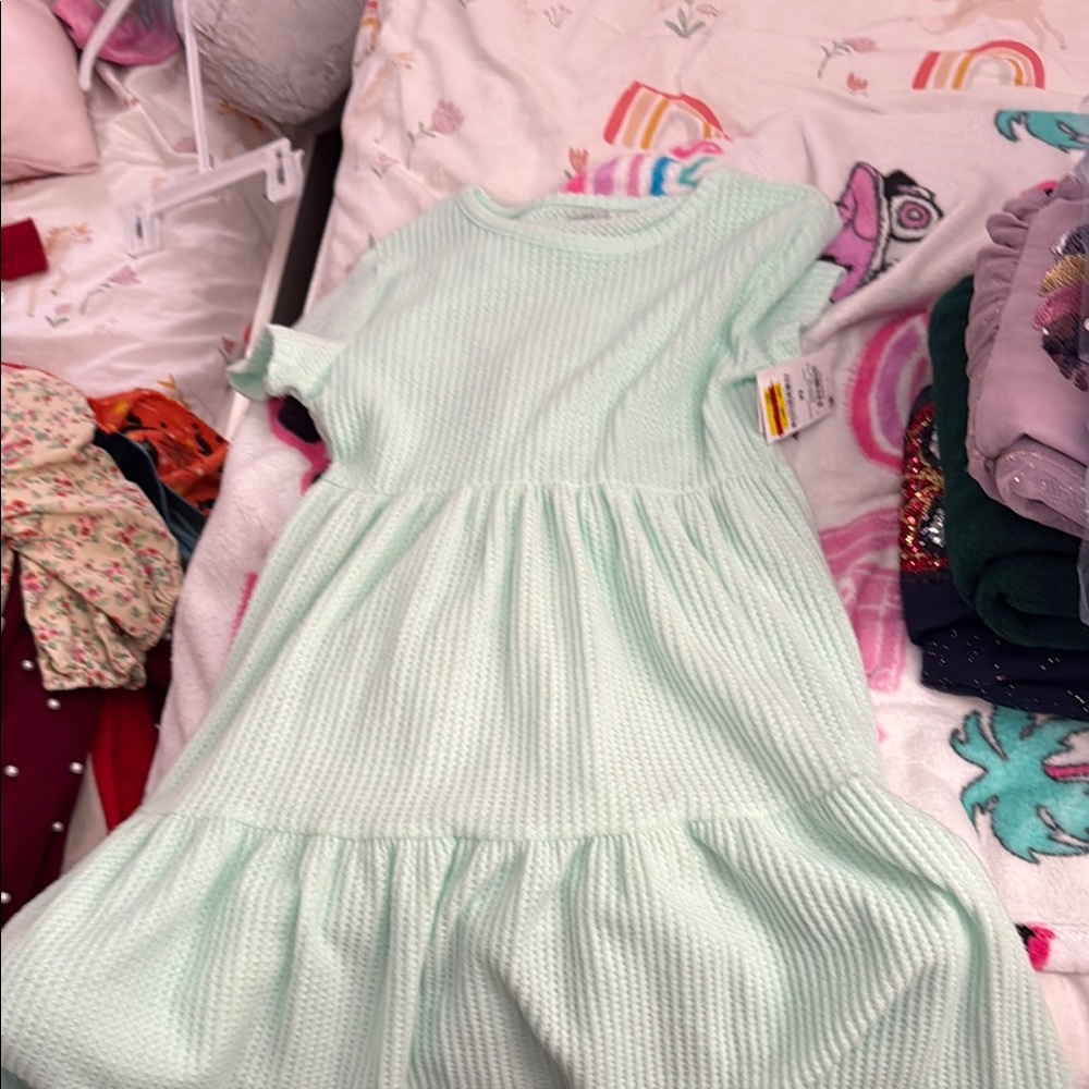 Mint Green Kids Dress